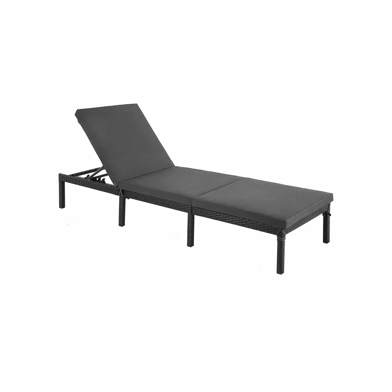Angebot Polyrattanliege Schwarz