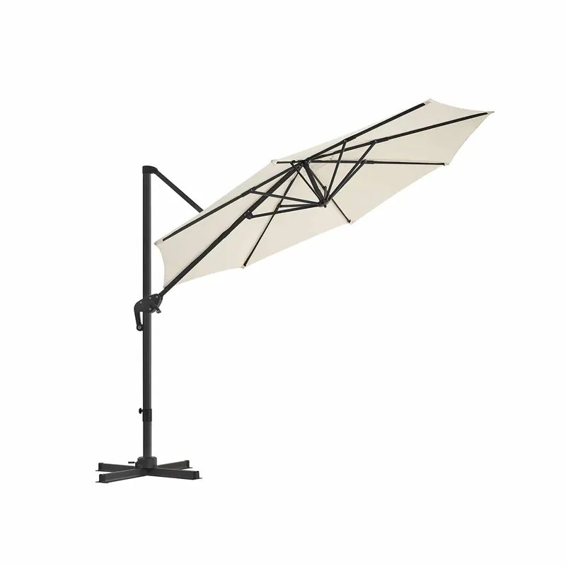 Kostenfreie Lieferung Ampelschirm Sonnenschirm beige