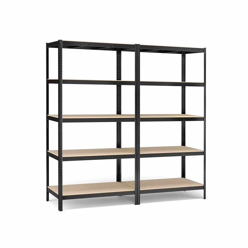 Wochenendangebot 2er Set Kellerregal 200 cm hoch schwarz