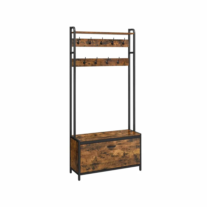 Neu Garderobenständer mit Schuhschrank