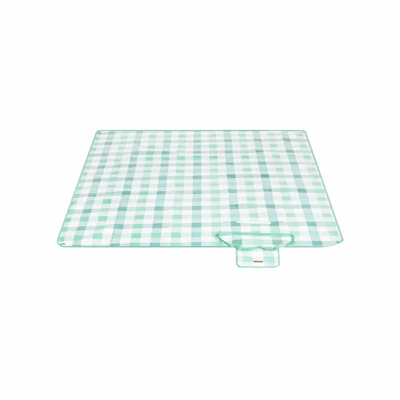 Neue Ware Picknickdecke 200 x 200 cm wasserdicht grün-weiß