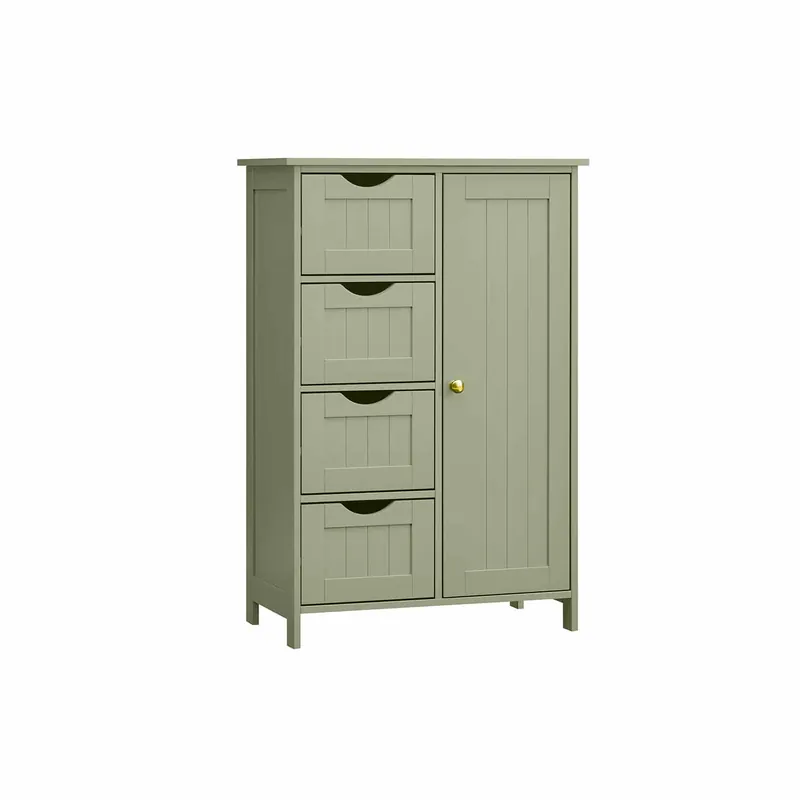 Badezimmerschrank 4 Schubladen 30 x 55 x 82 cm waldgrün Heißes Angebot