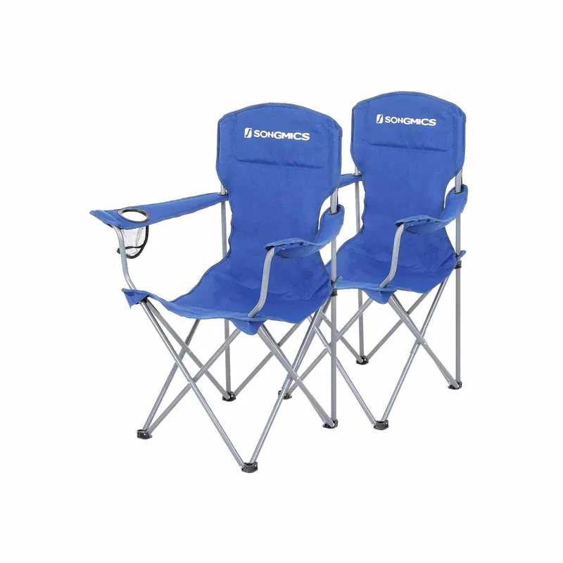 Campingstuhl 2er-Set blau Rabatt