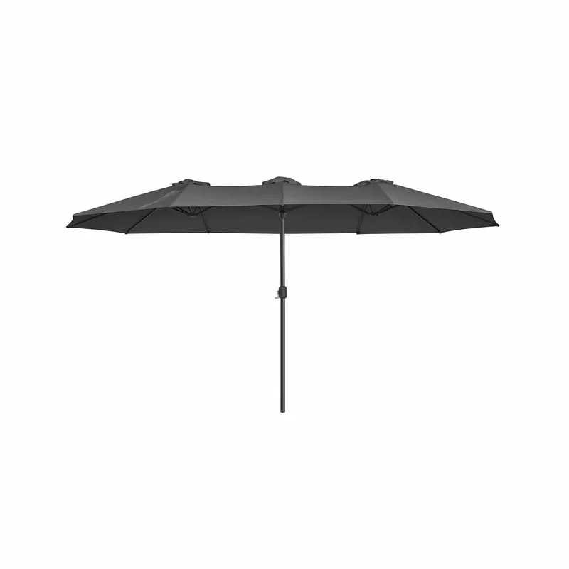Neuheit Sonnenschirm groß 460 x 270 cm Grau