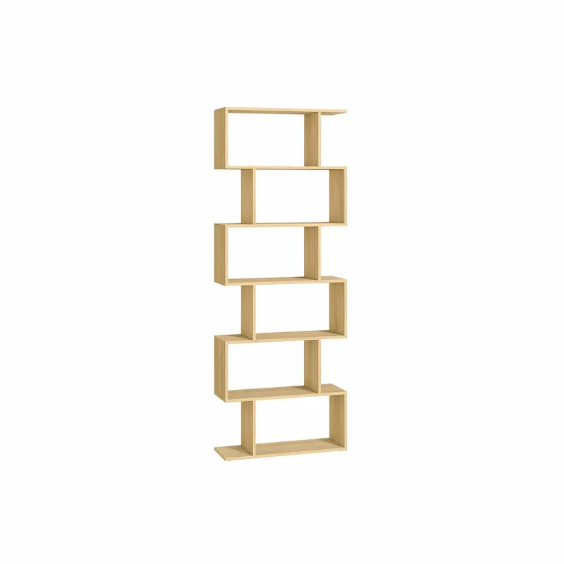 Echt Bücherregal mit 6 Ebenen zur Präsentation