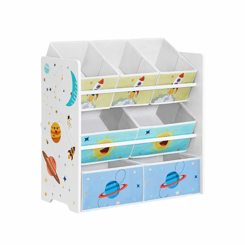 Top-Preis Kinderzimmer-Regal mit 7 Boxen