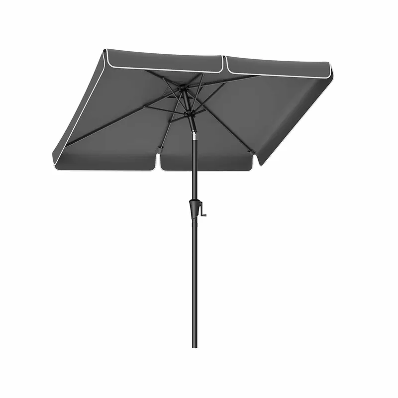 Mega-Angebot Sonnenschirm 200 x 150 cm rechteckig grau