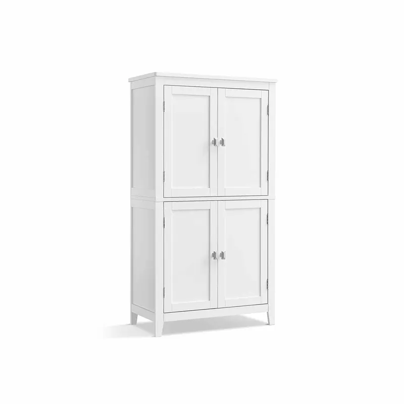 Badezimmerschrank mit 4 Türen klassikweiß Neu Im Sortiment