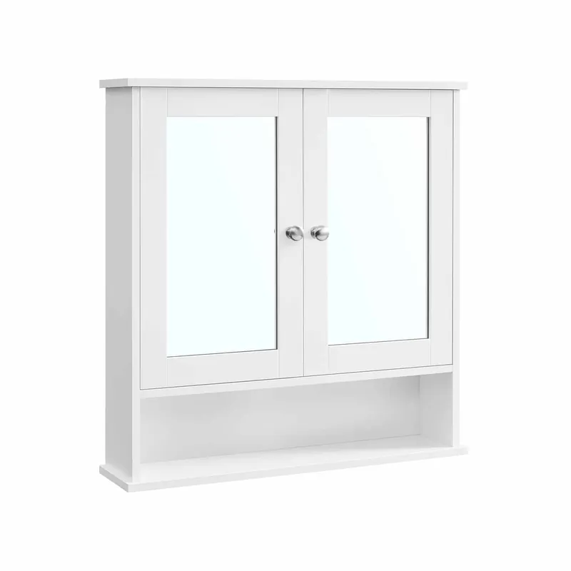 Jetzt Bestellen Spiegelschrank mit offenem Fach Wandmontage weiß