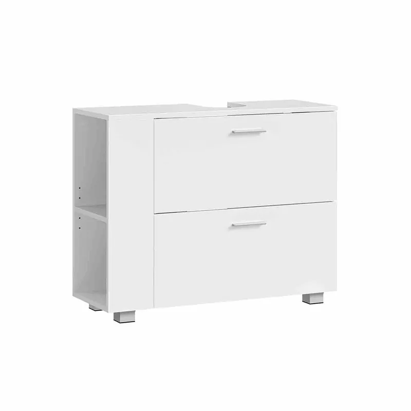 Waschbeckenunterschrank mit offenen Fächern an einer Seite Sale