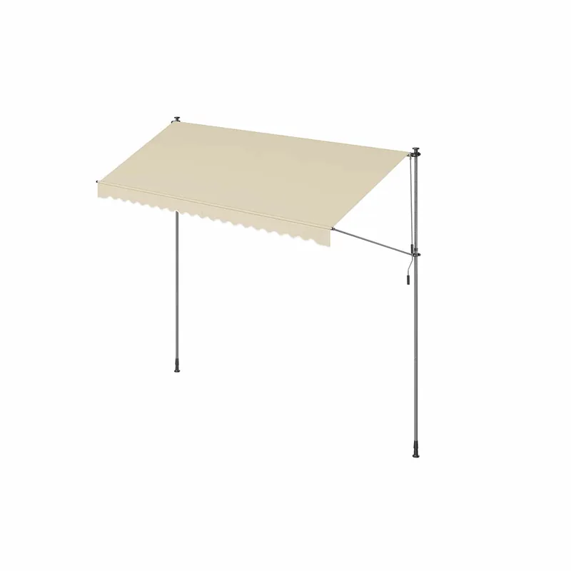 Abverkauf Klemmmarkise für Sonnenschutz 400 x 120 cm beige