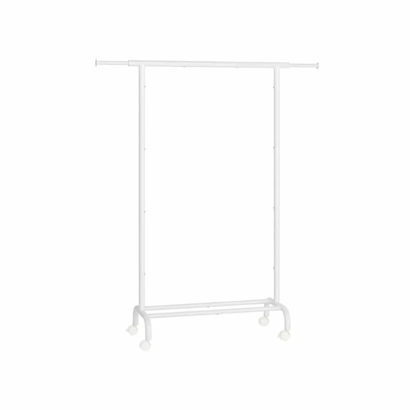 Kleiderständer auf Rollen bis 45 kg belastbar wolkenweiß Zertifiziert