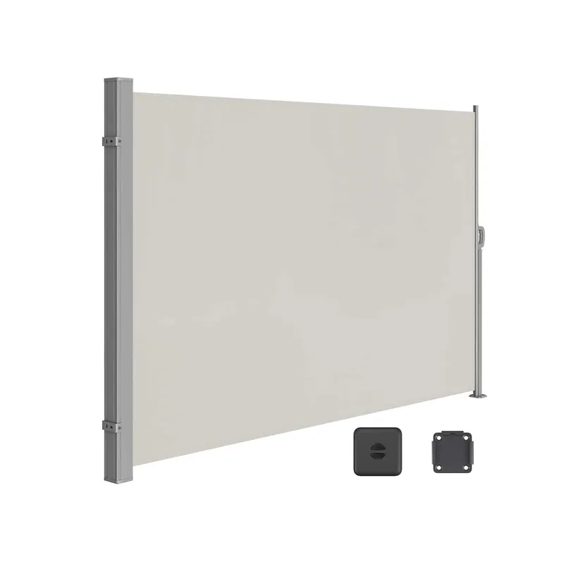 Kostenloser Versand Seitenmarkise 200 x 300 cm Taupe