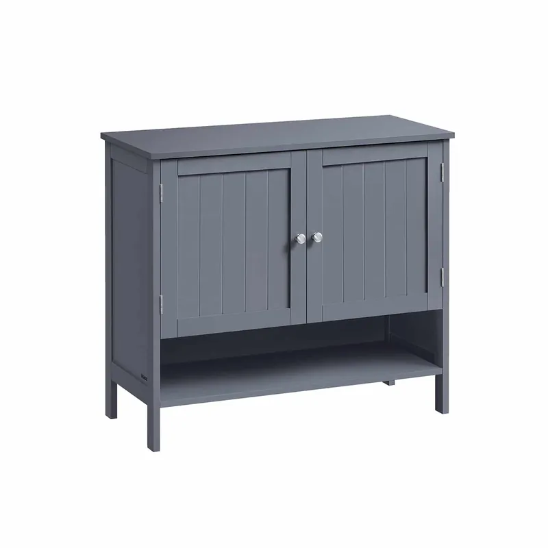 Highlight Schuhschrank Landhausstil 35 x 80 x 70 cm schiefergrau