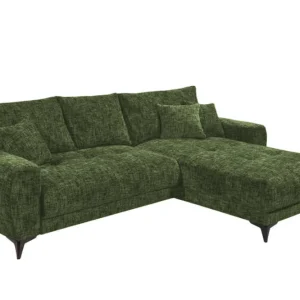 Zertifiziert Ecksofa Belluno Schlaffunktion und Bettkasten – Ed Exciting Design, Mikrofaser & Nosagfederung, flexibel montierbar