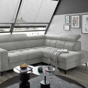 Ecksofa Bavaro elektronischer Sitztiefenverstellung und Breitcord-Bezug Ed Exciting Design Sichere Zahlung
