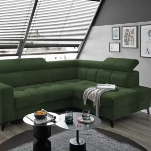 Sofort Bestellen Ecksofa Bavaro elektronischer Sitztiefenverstellung und Breitcord-Bezug Ed Exciting Design