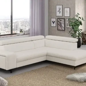Ecksofa Emma mit Schlaffunktion und Bettkasten – Funktionalität trifft auf elegantes Design Kostenloser Versand