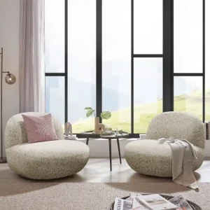 Stilvoller Drehsessel Chris von ED Exciting Design Farbe Macchiato– Moderner Komfort in Macchiato und Grün Meistverkauft