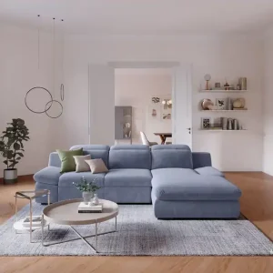 Lorena Ecksofa mit Schlaffunktion und Bettkasten - Cotta Markenware