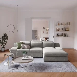 Bestpreis Lorena Ecksofa mit Schlaffunktion und Bettkasten - Cotta