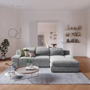 Must-Have Lorena Ecksofa mit Schlaffunktion und Bettkasten - Cotta