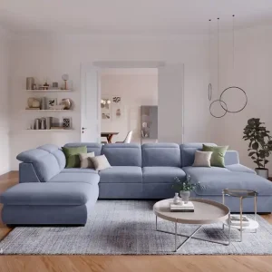 Kostenloser Rückversand Lorena Wohnlandschaft mit Schlaffunktion und Bettkasten - Cotta