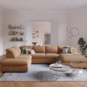 Mega-Angebot Lorena Wohnlandschaft mit Schlaffunktion und Bettkasten - Cotta