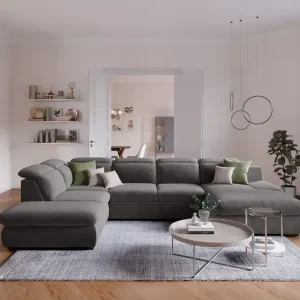 Lorena Wohnlandschaft mit Schlaffunktion und Bettkasten - Cotta Heißes Angebot