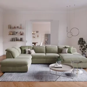 Neu Lorena Wohnlandschaft mit Schlaffunktion und Bettkasten - Cotta