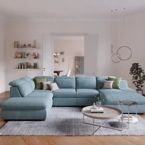 Ausverkauf Lorena Wohnlandschaft mit Schlaffunktion und Bettkasten - Cotta