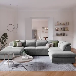 Lorena Wohnlandschaft mit Schlaffunktion und Bettkasten - Cotta Direkt Vom Hersteller