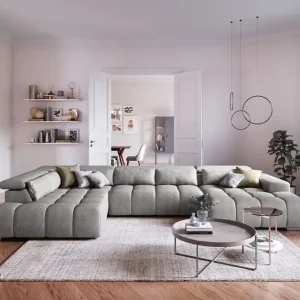 Orion XXL Wohnlandschaft - Stoff Fuego - Cotta Markenprodukt