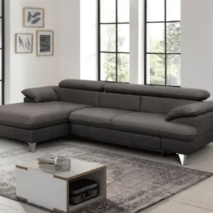 David Ecksofa Echtleder – Schlafsofa mit Bettkasten Markenprodukt