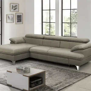 David Ecksofa Echtleder – Schlafsofa mit Bettkasten Wochenendangebot