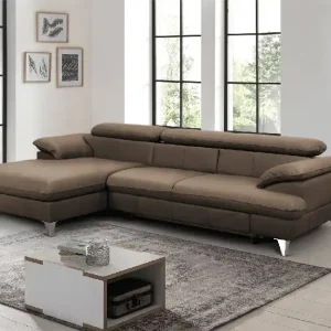 Top-Preis David Ecksofa Echtleder – Schlafsofa mit Bettkasten