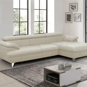 Must-Have David Ecksofa Echtleder – Schlafsofa mit Bettkasten
