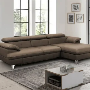 David Ecksofa Echtleder – Schlafsofa mit Bettkasten Schnäppchen