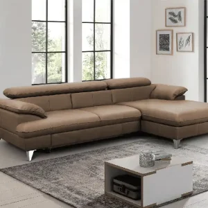 Beliebt David Ecksofa Echtleder – Schlafsofa mit Bettkasten