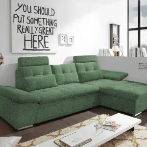 Ecksofa Medan Winter Moss – Naturton trifft Funktion Direkt Vom Hersteller