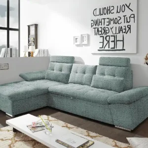 Ecksofa Medan Ice Blue – Stil & Funktion vereint Zertifiziert