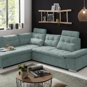 Ecksofa Medan von Ed Exciting Design Ice Blue – Modernes Sofa mit Schlaffunktion & Glow Mikrofaser Sofort Bestellen