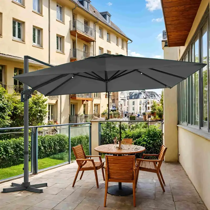 Sonnenschirm 290 x 290 cm, Ampelschirm, Gartenschirm Neue Ware