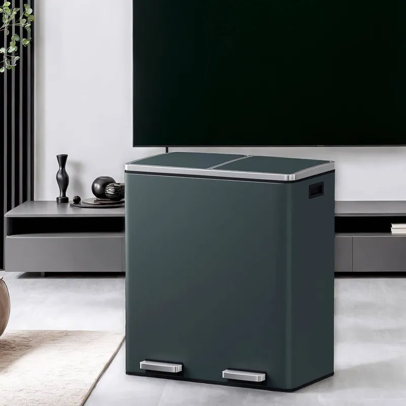 Mülleimer, 2 x 30 Liter, 2 Fächer Nur Heute