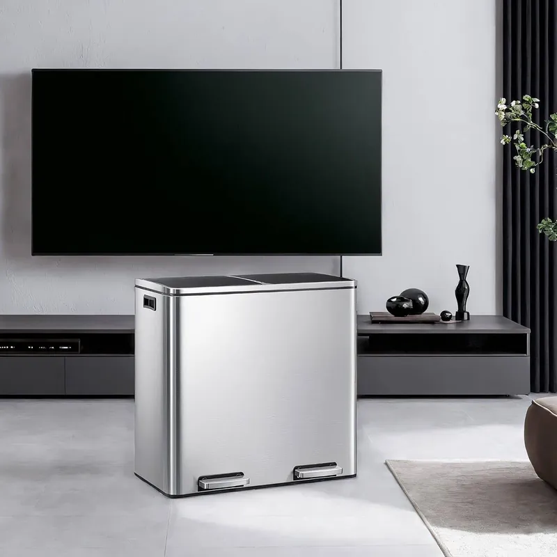 Ausverkauf Mülleimer, 2 x 30 Liter, 2 Fächer