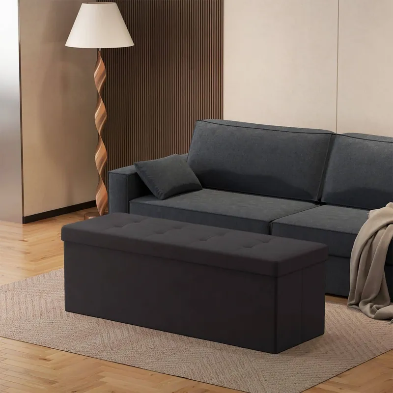 Preis Gesenkt Sitzhocker mit Stauraum, Sitzbank, 38 x 110 x 38 cm