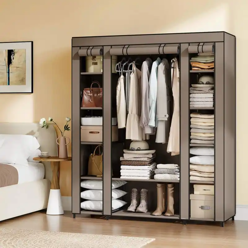 Beliebt Kleiderschrank, Stoffschrank, mit Überzug aus Vliesstoff