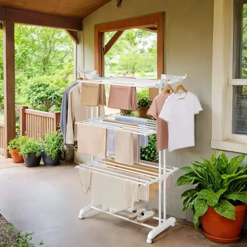 Mega-Angebot Wäscheständer, Standtrockner 4 Ebenen, Flügelwäscheständer