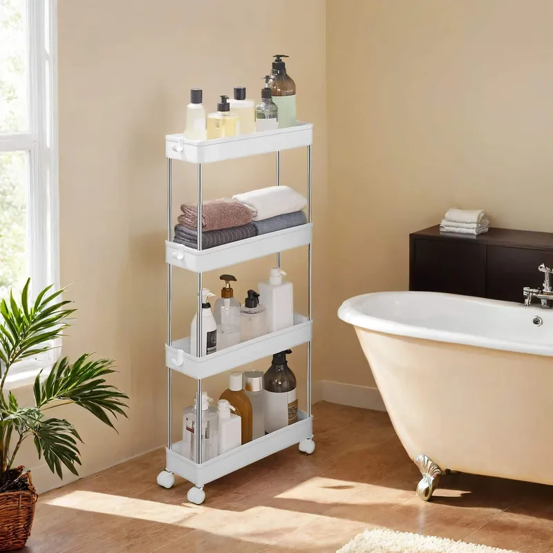 Rollwagen, Küchenwagen mit 4 Ebenen, Küchenregal Neu