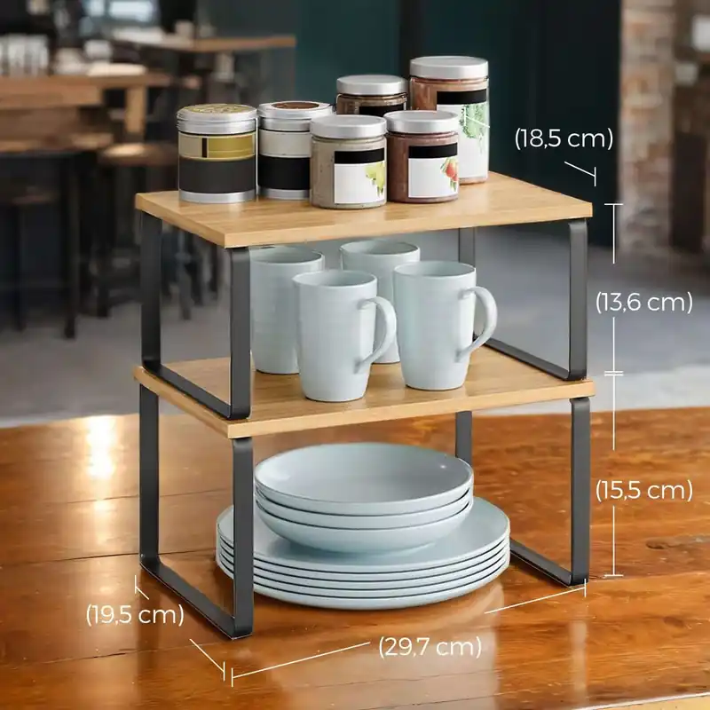 Sonderangebot Gewürzregal, 2er Set Küchen-Organizer, Küchenregal,